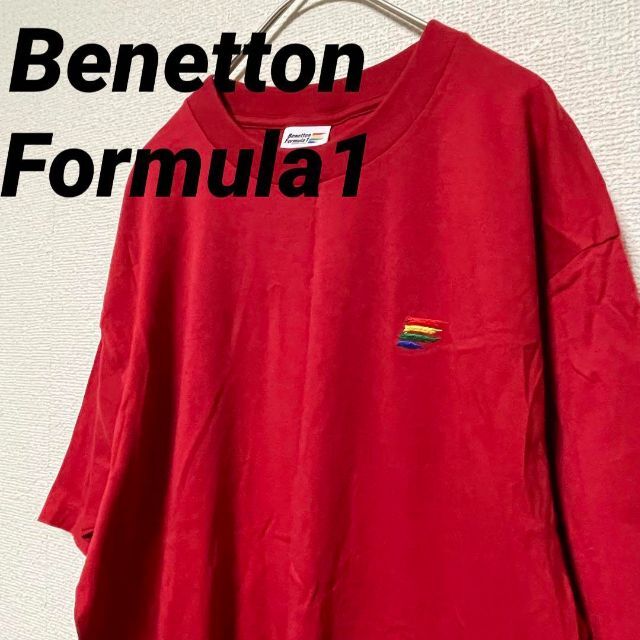 BENETTON - 2026 Benetton Formula1 ベネトン Tシャツ刺繍ロゴ 半袖赤