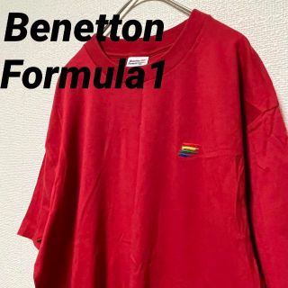 ベネトン(BENETTON)の2026 Benetton Formula1 ベネトン Tシャツ刺繍ロゴ 半袖赤(Tシャツ/カットソー(半袖/袖なし))