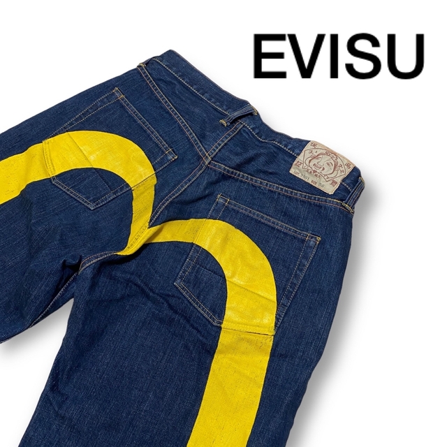 EVISU - EVISU エヴィス デニムパンツ ハーフパンツ ビッグシルエット ...