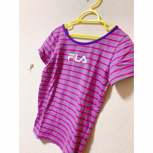 FILA(フィラ)のリッツ様専用★FILA♡ボーダーカットソー130 キッズ/ベビー/マタニティのキッズ服女の子用(90cm~)(Tシャツ/カットソー)の商品写真