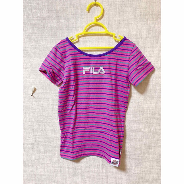 FILA(フィラ)のリッツ様専用★FILA♡ボーダーカットソー130 キッズ/ベビー/マタニティのキッズ服女の子用(90cm~)(Tシャツ/カットソー)の商品写真