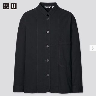 ユニクロ(UNIQLO)のユニクロU　ライトウェイトデニムカバーオール　ブラック　Sサイズ(Gジャン/デニムジャケット)