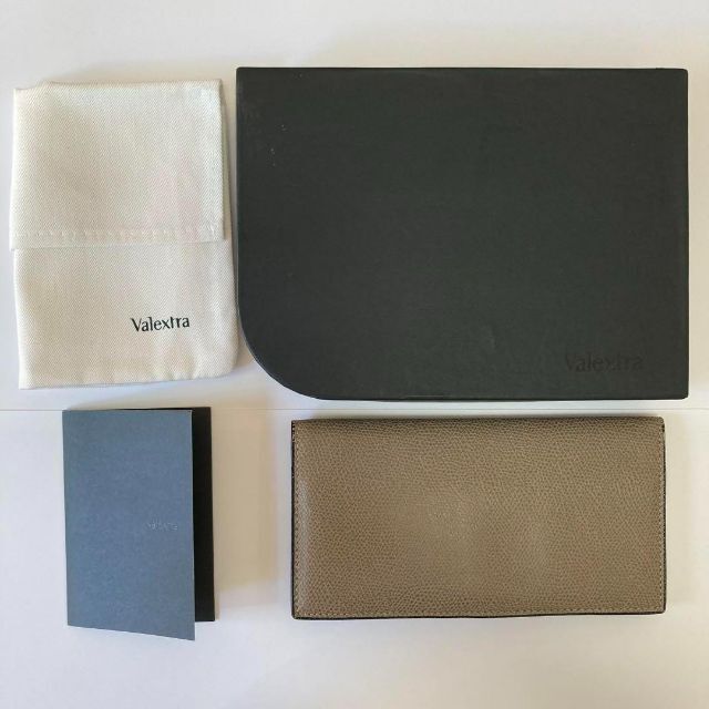 極美品 Valextra ヴァレクストラ ヴァーティカル12 長財布 スリム財布