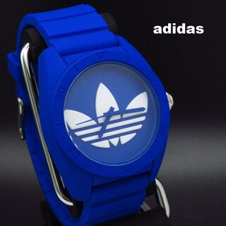 アディダス(adidas)のadidas アディダス サンティアゴ 腕時計 ブルー(腕時計(アナログ))