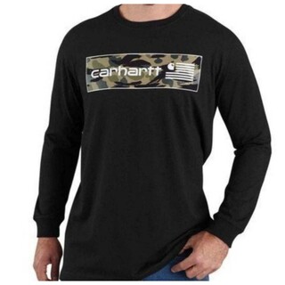 カーハート(carhartt)の【XL】CARHARTT カーハート 長袖Tシャツ ボックスロゴプリント(Tシャツ/カットソー(七分/長袖))