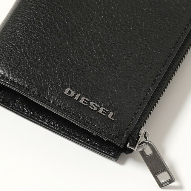DIESEL ディーゼル L字 財布 ブラック デニム X07323P4229