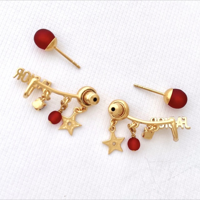 DIOR ディオール ロゴ入り 星 イヤーカフ ピアス イヤリング 新品 希少