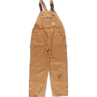 カーハート(carhartt)の古着 ビッグサイズ カーハート Carhartt ダブルニー ダック地 オーバーオール メンズw41 /eaa318659(サロペット/オーバーオール)