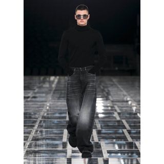 ジバンシィ(GIVENCHY)の22aw GIVENCHY ブラック ワイド デニム ジーンズ(デニム/ジーンズ)