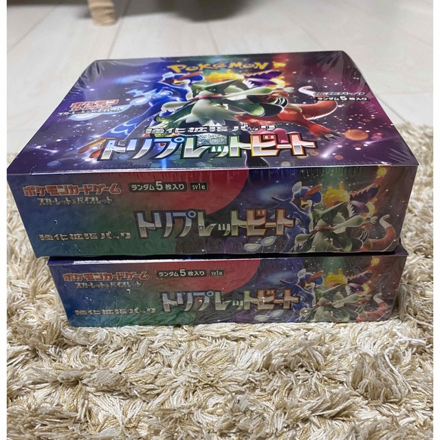 ポケモン(ポケモン)のトリプレットビート2箱シュリンク付 エンタメ/ホビーのトレーディングカード(Box/デッキ/パック)の商品写真