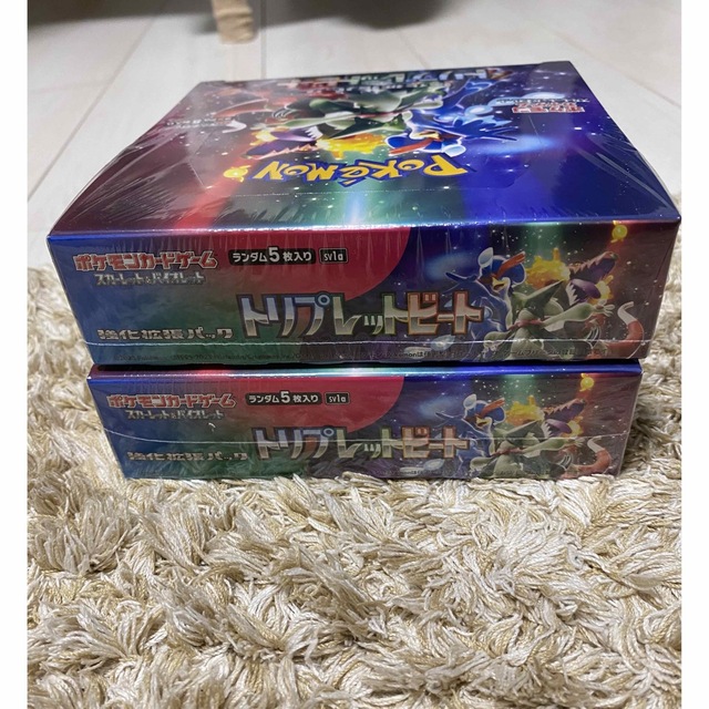 ポケモン(ポケモン)のトリプレットビート2箱シュリンク付 エンタメ/ホビーのトレーディングカード(Box/デッキ/パック)の商品写真