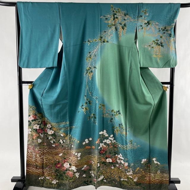 訪問着 美品 秀品 身丈164.5cm 裄丈69cm 正絹 - 着物