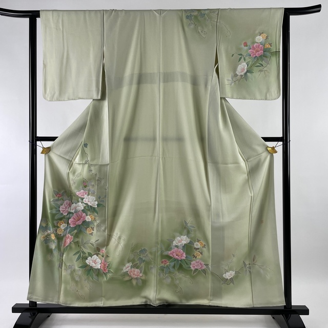 訪問着 美品 名品 身丈159.5cm 裄丈63.5cm 正絹バイセル帯