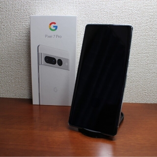 グーグルピクセル(Google Pixel)の【美品】 Google Pixel 7 Pro 256GB ホワイト おまけ多数(スマートフォン本体)