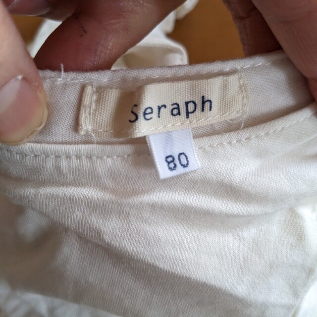 Seraph(セラフ)の美品　Seraph　セラフ　半袖ワンピース　ギンガムチェック　80 キッズ/ベビー/マタニティのベビー服(~85cm)(ワンピース)の商品写真