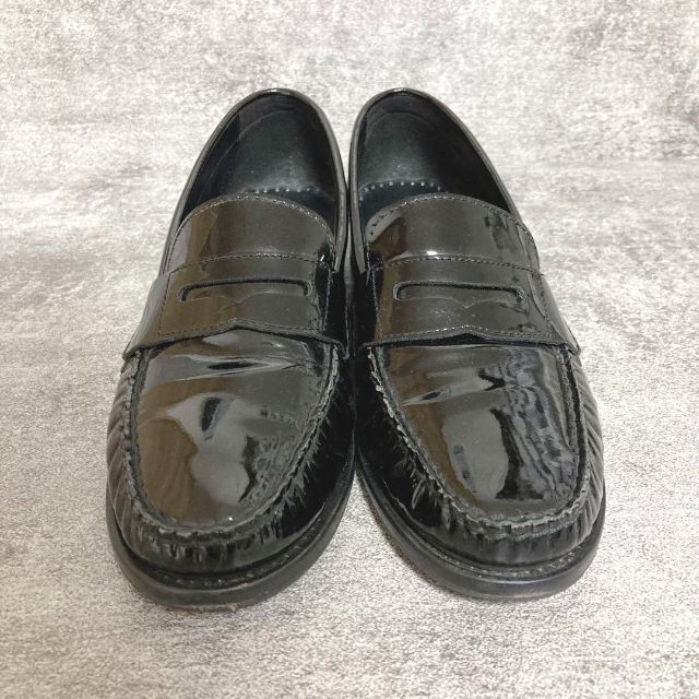 美品 COLE HAAN コールハーン 22.5 コインローファー エナメルローファー/革靴