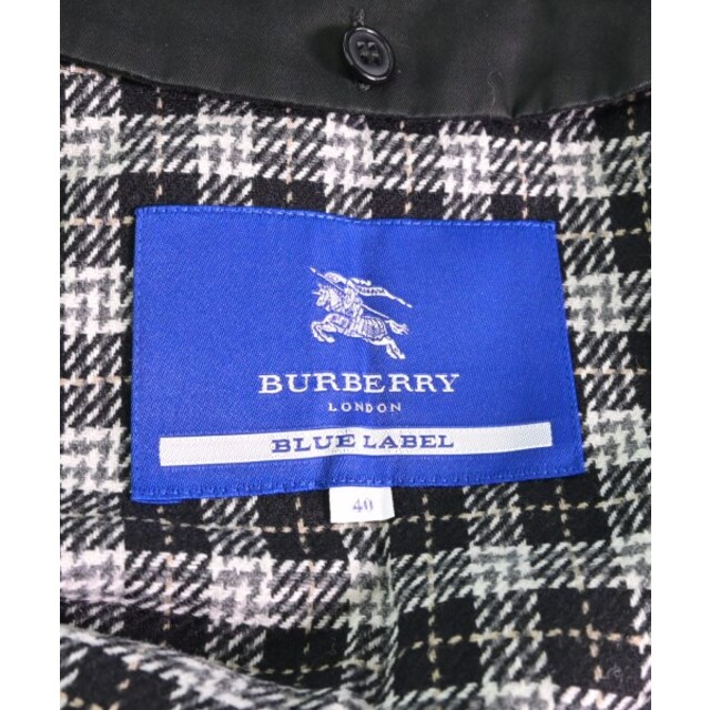 BURBERRY BLUE LABEL(バーバリーブルーレーベル)のBURBERRY BLUE LABEL トレンチコート 40(M位) 黒 【古着】【中古】 レディースのジャケット/アウター(トレンチコート)の商品写真