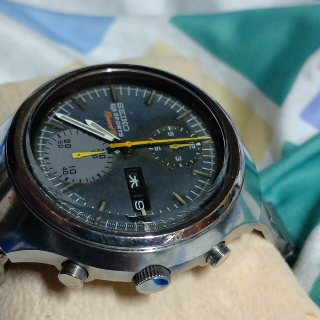 SEIKO - セイコースピードタイマー希少フジツボヘルメットパンダ SEIKO - セイコースピードタイマー希少フジツボヘルメットパンダ