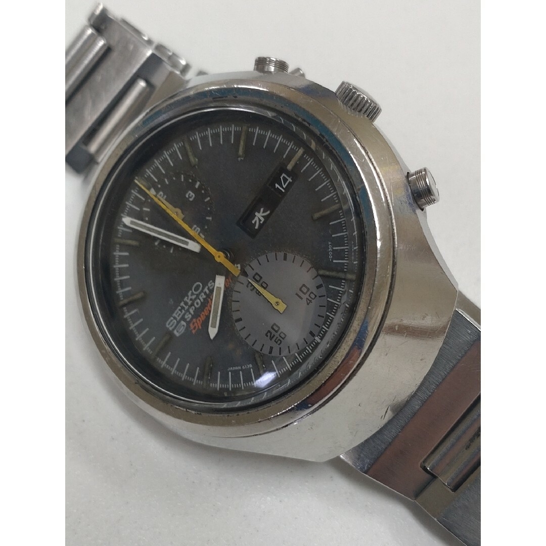 SEIKO - セイコースピードタイマー希少フジツボヘルメットパンダ SEIKO - セイコースピードタイマー希少フジツボヘルメットパンダ