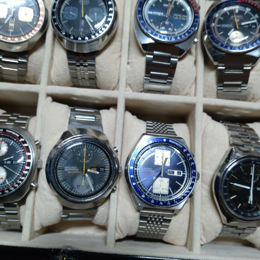 SEIKO - セイコースピードタイマー希少フジツボヘルメットパンダ SEIKO - セイコースピードタイマー希少フジツボヘルメットパンダ