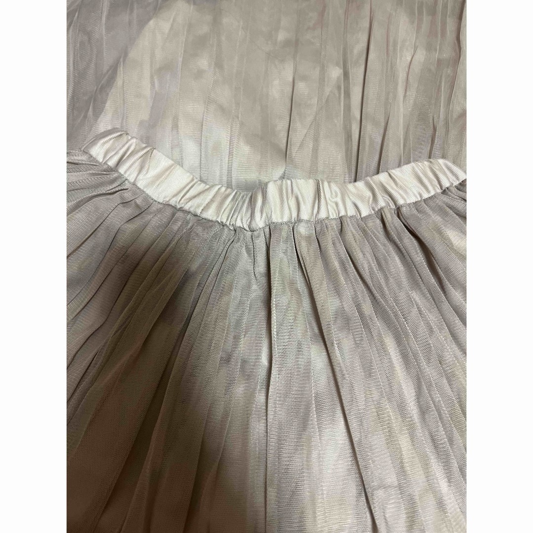 Techichi(テチチ)のプリーツ　チュールスカート レディースのスカート(ロングスカート)の商品写真