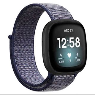 ガーミン(GARMIN)のfitbit versa3 ナイロンベルト(腕時計(デジタル))