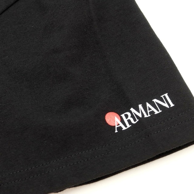 Emporio Armani(エンポリオアルマーニ)の【中古】エンポリオ アルマーニ EMPORIO ARMANI ストレッチコットン プリント 半袖Ｔシャツ【サイズXL】【メンズ】 メンズのトップス(Tシャツ/カットソー(半袖/袖なし))の商品写真