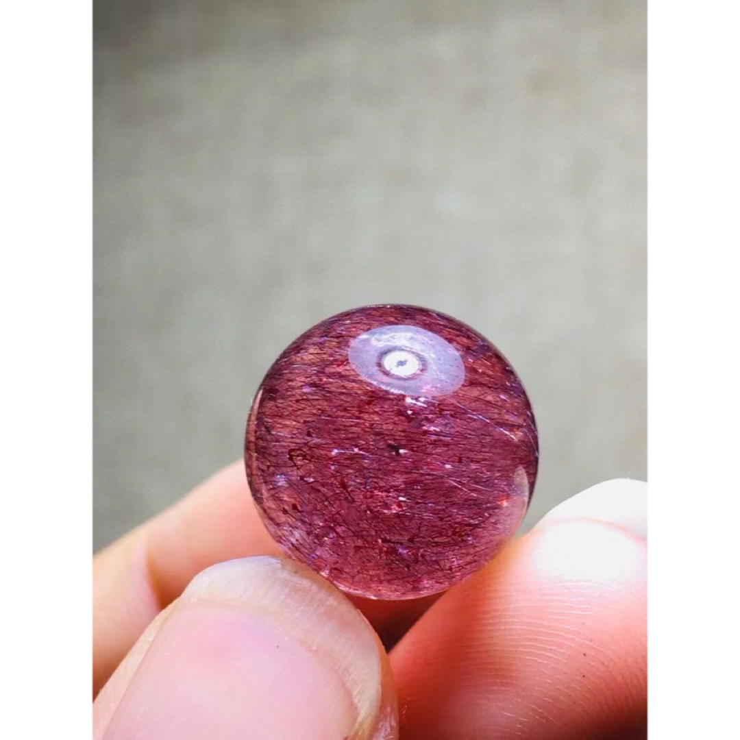 高級】レッドルチル スーパーセブン 丸玉 13.8mm クリスマス