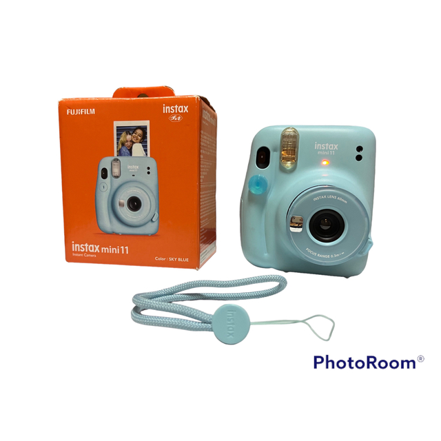 instax mini 11 チェキ スカイブルー - フィルムカメラ