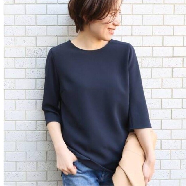 DEUXIEME CLASSE - ドゥーズィエムクラス トリアセジョーゼット七分袖