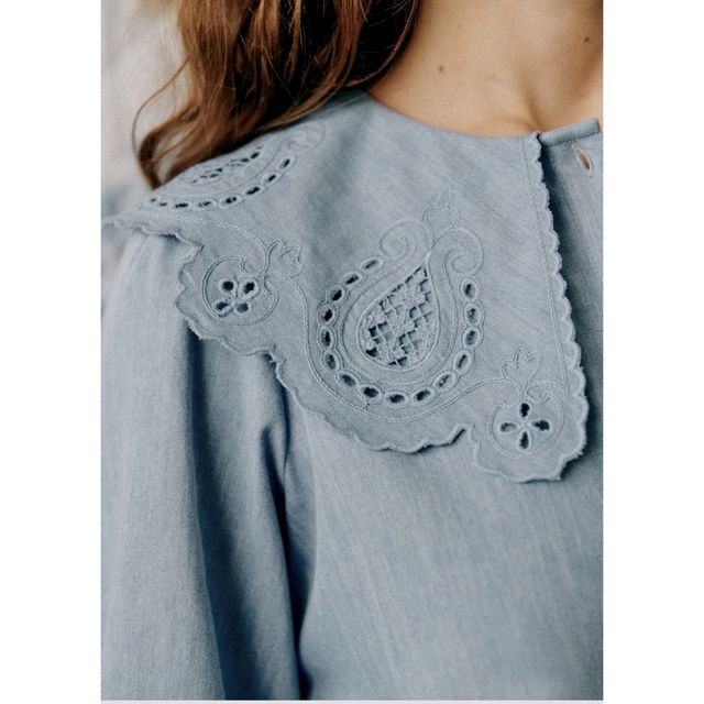 柔らかな質感の SEZANE X SEA NY ブラウス 新品未使用 タグ付き