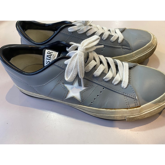 CONVERSE - 日本製 コンバース ワンスター 灰×白 25.5センチの CONVERSE - 日本製 コンバース ワンスター 灰×白 25.5センチの