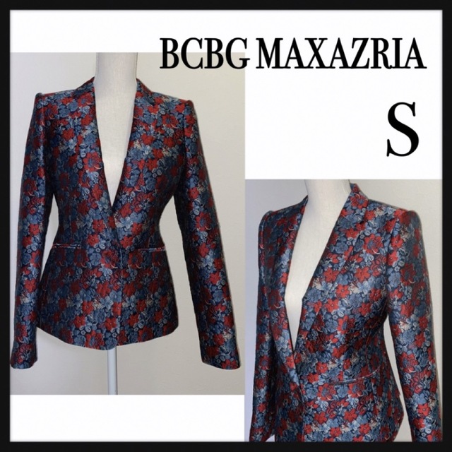 BCBGMAXAZRIA(ビーシービージーマックスアズリア)のBCBG MAXAZRIA 花柄テーラードジャケット レディースのジャケット/アウター(テーラードジャケット)の商品写真