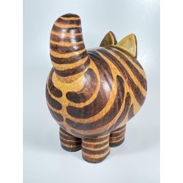 経典 【美品】LISA LARSON リサ・ラーソン Stora Katten 猫 大 置物