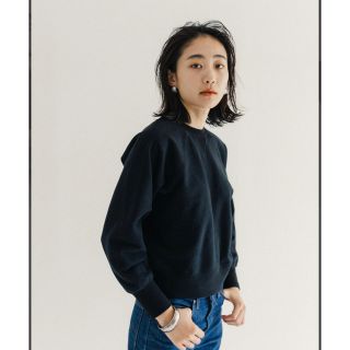 Maddie Basic Sweatshirt-Black スウェット(トレーナー/スウェット)