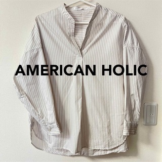 アメリカンホリック(AMERICAN HOLIC)のストライプシャツ(シャツ/ブラウス(長袖/七分))