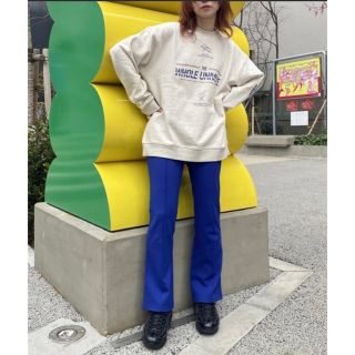 ページボーイ(PAGEBOY)の【美品】PAGEBOYLIM ポンチフレアパンツ ブルー PAGEBOY(カジュアルパンツ)