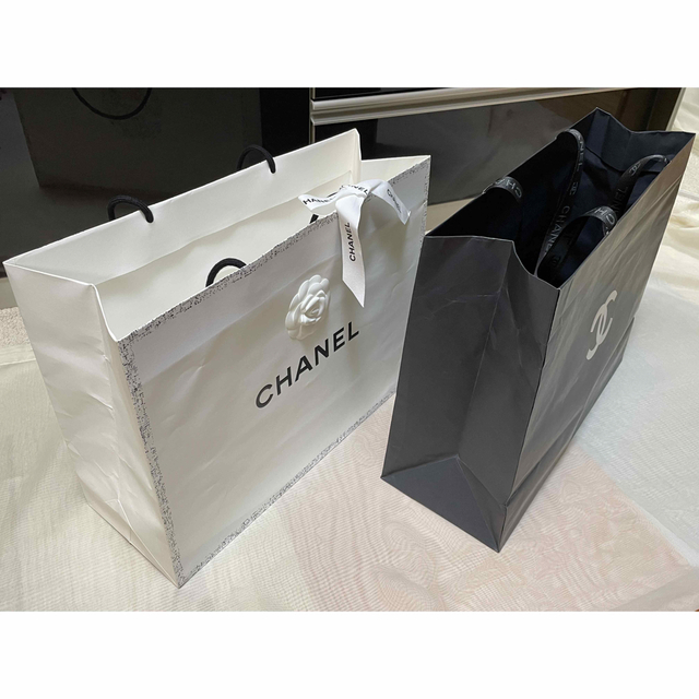 【CHANEL】シャネル ショップバッグ 大きな紙袋 2点セット