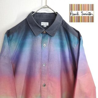 ポールスミス(Paul Smith)の【希少】Paul Smith オーロラ デザイン 長袖 シャツ マルチカラー M(シャツ)