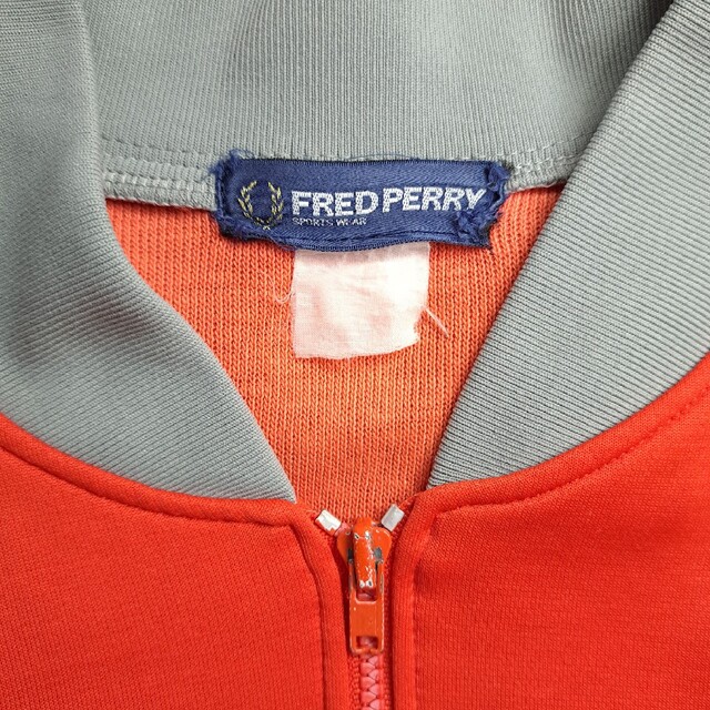 【希少】FRED PERRY 80s 古着 オールド ジャージ 赤×グレー M 9