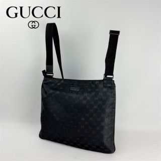 グッチ(Gucci)の■GUCCI グッチ■軽量 ナイロン GGキャンバス ショルダーバッグ 男女兼用(ショルダーバッグ)