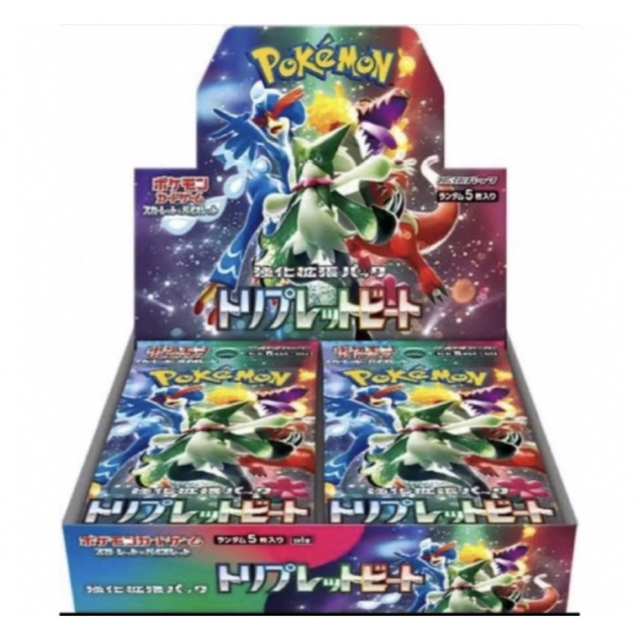 返品?交換対象商品】 ポケモン シュリンク付き4ボックス トリプレット