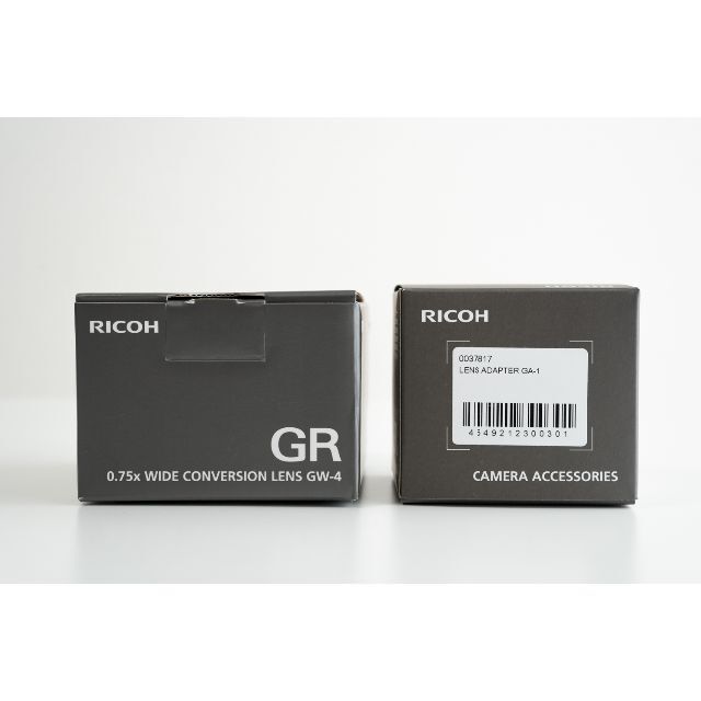 RICOH - RICOH GW-4 & GA-1 リコーGR3用ワイコンとアダプタ【美品】の