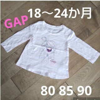 ベビーギャップ(babyGAP)のGAP カメラガール 長袖 Tシャツ 80 85 90(シャツ/カットソー)