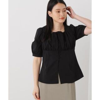 エヌナチュラルビューティーベーシック(N.Natural beauty basic)の新品タグ付き　N. フロントボタンビスチェブラウス(シャツ/ブラウス(半袖/袖なし))