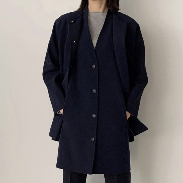 gillet set short coat ジレセットショートコート S - ベスト/ジレ