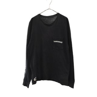 クロムハーツ(Chrome Hearts)のCHROME HEARTS クロムハーツ クロスバックプリント長袖Tシャツ カットソー ブラック(Tシャツ/カットソー(半袖/袖なし))