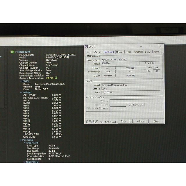 難ありマザボ　ASUS  P8H77-V  LGA1155 6
