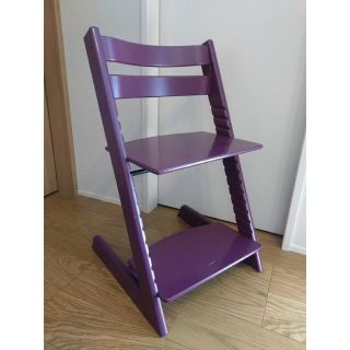 ストッケ(Stokke)のストッケ　トリップトラップ　子ども　椅子　ベビーチェア　パープル　①(その他)