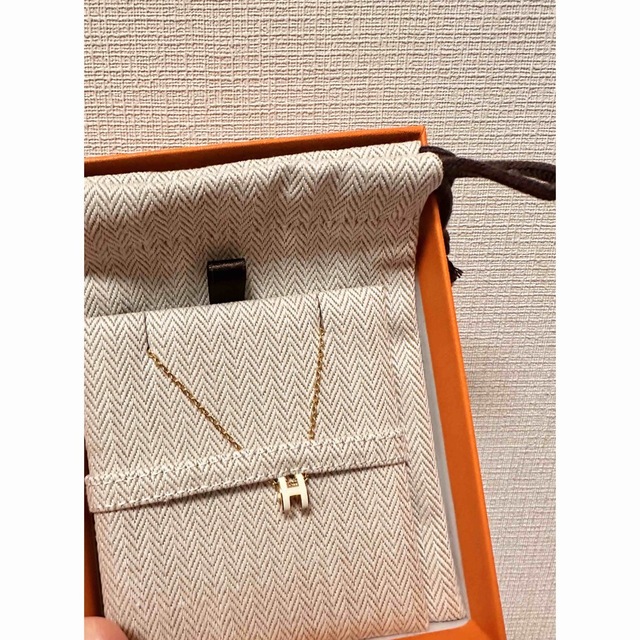 新品未使用 レア HERMES エルメス ミニ ポップH ネックレス 白